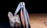 Laguiole-Taschenmesser Laguiole en Aubrac, Edition DODU 10, guillochierte Biene, brosse, Ebenholz/Rosenholz Ansicht 1