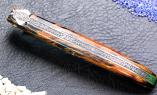 Laguiole Taschenmesser Mickael Ginisty, Edition JARES 05, Buche, brosse, guillochierte Biene, plein Ansicht 1