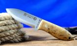 Mini-Outdoormesser Joker BS9 AVISPA by Jose Sabater, feststehender Klinge, Birkenholz, 14C28 Ansicht 1