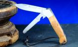 Multifunktions-Taschenmesser JOKER CANGURO III,  11 cm, Olivenholz, Backlock-Arretierung, brosse Ansicht 1