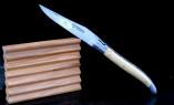 Taschenmesser Laguiole en Aubrac, Brosse, Buchsbaum, guillochierte Biene Ansicht 1