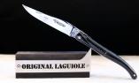 Taschenmesser Laguiole en Aubrac, Edition SPIRALOS 01, double platines, Plein Büffelhorn, brillant Ansicht 1