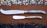 Claude Dozorme Laguiole Käsebesteck, Käse- und Buttermesser Ansicht 1