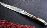 Taschenmesser Laguiole Le Fidele CISELE, Hornspitze, guillochierte Biene Ansicht 1