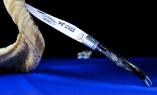 Taschenmesser Laguiole Le Fidele CISELE Widder Kruste, guillochierte Biene Ansicht 1