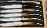Laguiole en Aubrac 6-teilig Steakmesser Set Aubracien Horns Ansicht 1