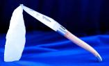 Taschenmesser Laguiole en Aubrac, Brosse, grüne Eiche, guillochierte Biene Ansicht 1
