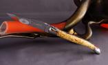 Taschenmesser Laguiole en Aubrac, brillant, Birke, guillochierte Biene Ansicht 1