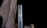 Taschenmesser Laguiole Philippe Voissière, Edition GORGE, Damast Mammut-Stosszahn, Plein, guillochierte Platine Ansicht 1