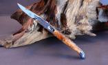Taschenmesser Laguiole en Aubrac, brillant, Wacholder, guillochierte Biene Ansicht 1