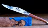 Taschenmesser Laguiole Honore Durand, Guillochierte Biene, brillant , Bruyere Ansicht 1