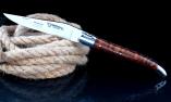 Taschenmesser Laguiole en Aubrac, guillochierte Biene, brillant , Amourette / Schlangenholz,  Ansicht 1