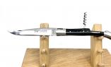 Taschenmesser Laguiole Le Fidèle Classic Hornspitze noir Korkenzieher Ansicht 1
