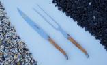 Laguiole Le Fidele 2-teilig, Tranchierbesteck, Olivenholz, brosse/brillant Ansicht 1