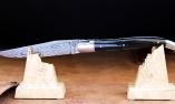 Taschenmesser Laguiole en Aubrac, Edition SPIRALOS 04, double platines, brillant, Büffelhorn, Damast Ansicht 1
