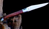 Taschenmesser Laguiole en Aubrac, Amboina-Holz, double platines, Brosse  Ansicht 1