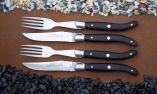 Claude Dozorme Laguiole 4-teilig, two by two Ebenholz, brosse Ansicht 1