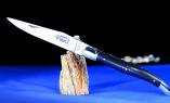 Taschenmesser Laguiole Arbalete Genes David, Forges Ebenholz, guillochierte Biene Ansicht 1