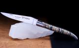 Taschenmesser Laguiole en Aubrac, Edition ARNO 9, double platines, brosse, Mammutbackenzahn Ansicht 1