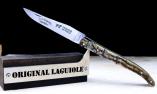 Taschenmesser Laguiole Le Fidèle CISELE Plein Widder Kruste, guillochierte Biene, brillant Ansicht 1