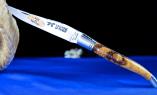 Taschenmesser Laguiole "Le Fidèle" CISELE brillant Serpent / Marmorholz Ansicht 1