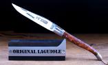 Taschenmesser Laguiole "Le Fidèle" CISELE, brillant, Amboina-Holz, guillochierte Biene Ansicht 1