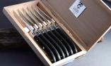 Claude Dozorme Laguiole 6-tlg. Steakmesserset brillant  Ebenholz Ansicht 1