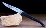 Taschenmesser Laguiole Le Fidele, guillochierte Platine, Plein, Ebenholz-MACASSAR, brosse Ansicht 1