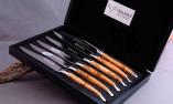Laguiole en Aubrac 6-teilig, Steakmesser Set brillant, Wacholder Ansicht 1