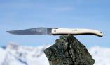 Taschenmesser Laguiole du Barry, Plein, guillochierte Biene, Plein, Giraffe weiss, brosse Ansicht 1