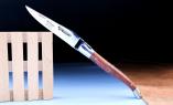 Taschenmesser Laguiole en Aubrac, brillant, Grasbaum, guillochierte Biene Ansicht 1