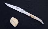 Taschenmesser Laguiole Aveyron, brillant, Hirschhorn, guillochierte Biene Ansicht 1
