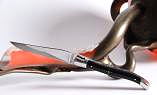 Taschenmesser Laguiole en Aubrac, double platines, brillant, Büffelhorn, Japanischer Damast Ansicht 1