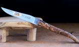 Taschenmesser Laguiole Le Fidele, Edition Plein, stabilisierte Buche, brosse, guillochierte Biene Ansicht 1