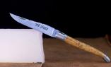 Taschenmesser Laguiole Le Fidele CISELE stabilisierte Eschen-Ahorn USA, guillochierte Biene Ansicht 1