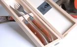Steakmesser Claude Dozorme Laguiole 2-tlg. Singlebesteck Bubingaholz, brosse Ansicht 1