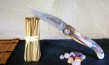 Taschenmesser Claude Dozorme Laguiole Edition Baroudeur Damast, Horn Ansicht 1