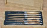 Laguiole en Aubrac 6-teilig, Steakmesser Set brillant, Olive Ansicht 1