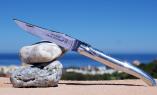 Taschenmesser Laguiole Claude Dozorme, Aluminium, Plein, brillant, guillochierte Biene Ansicht 1