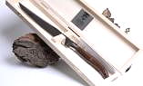 Claude Dozorme Tranchiermesser in Vallernia-Holz Edelstahlbacken Ansicht 1