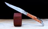 Taschenmesser Laguiole Claude Dozorme, Wacholder, Korkenzieher, brosse Ansicht 1