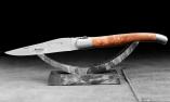 Taschenmesser Laguiole en Aubrac, Brosse, Rosskastanie, guillochierte Biene Ansicht 1