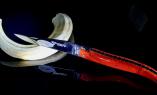 Taschenmesser Laguiole en Aubrac, brillant, JUMA 04, Rot, guillochierte Biene Ansicht 1
