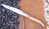 Taschenmesser Laguiole Aveyron, Wacholder, brosse, guillochierte Biene Ansicht 1