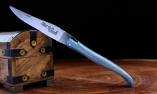 Taschenmesser Laguiole du Barry, Plein, double platines, Giraffe brosse blau/grau Ansicht 1