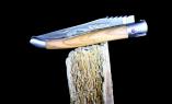 Taschenmesser Laguiole en Aubrac, double platines, Brosse, Olivenholz, Edition Royale Rose Ansicht 1