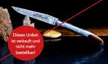 UNIKAT: Taschenmesser Laguiole Claude Dozorme, Edition JOOM 02, Damast, Amourette/Kunstharz silber, Plein, brillant, guillochierte Biene Ansicht 1