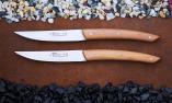 Steakmesserset Thiers Claude Dozorme, 2-er Set, Wacholder, Brosse, Plein Ansicht 1