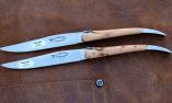 Steakmesser Set Laguiole en Aubrac, 2-teilig, Aubracien, Wacholder, brosse Ansicht 1