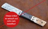 Taschenmesser TOMUT von Thomas Fleury, Mammutstosszahn/Carbon, Damast, brillant Ansicht 1